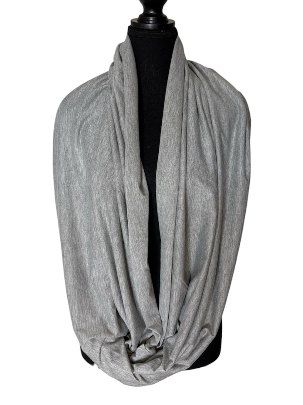 CALVIN KLEIN New Heathered Grey Infiniti Basic Scarf Shawl Halter Lightweight